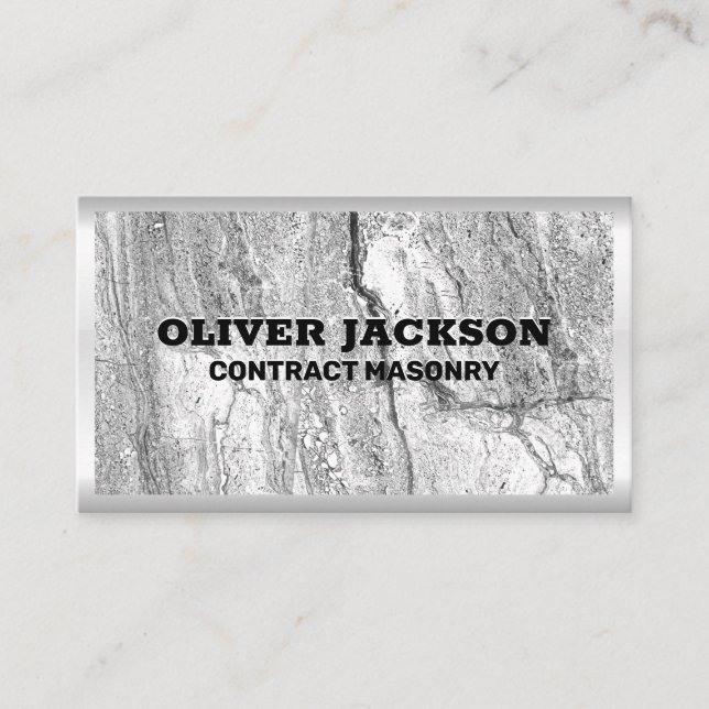 Masonry | Bygg | Byggnad Visitkort (Framsida)