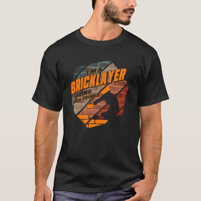 Masonry Byggande Master Construction Worker T Shirt (Framsida)