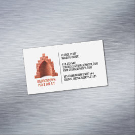 Masonry Skorsten Magnetiska Visitkort