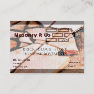 Masonry-Tegelsten visitkort
