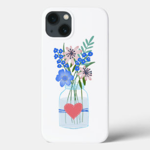 Masons Jar Blommig iPhone-fodral