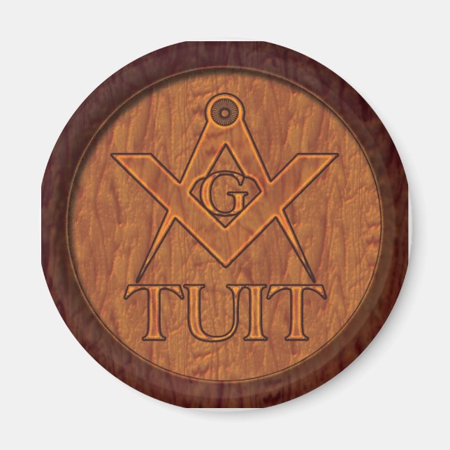 Masons Round Tuit-magnet Magnet (Framsidan)