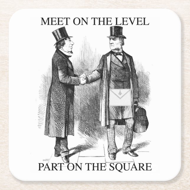 Masonsbekännelse Underlägg Papper Kvadrat (Framsidan)