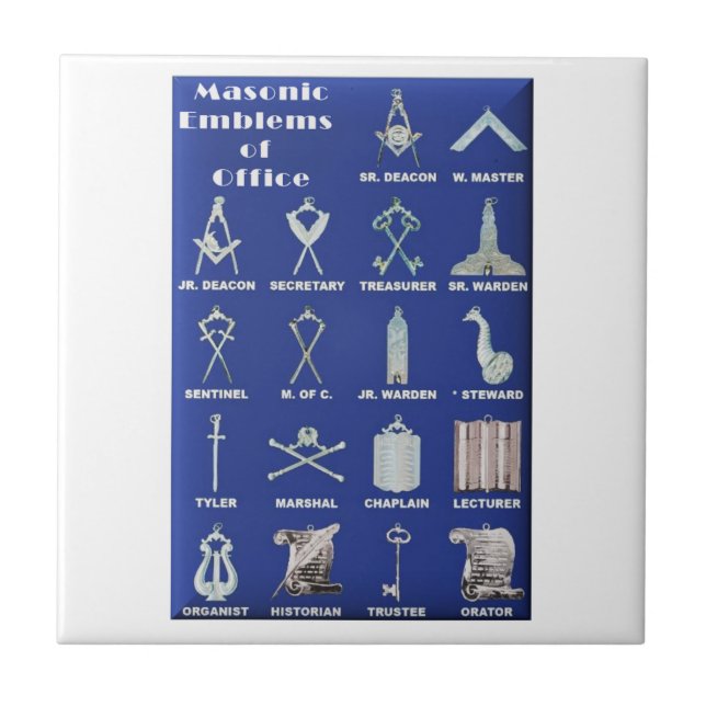 MasonsEmblems av kontoret Kakelplatta (Framsidan)