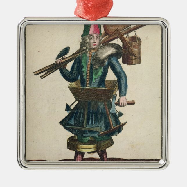 Mason'sens dräkt julgransprydnad metall (Framsidan)