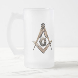 Masonsoler (Golden) Frostat Ölglas