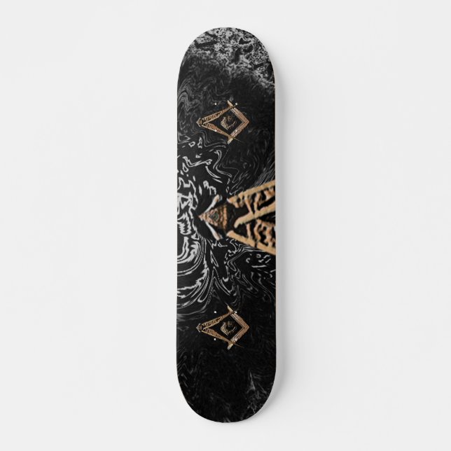 Masonsoler (Golden) Mini Skateboard Bräda 18,7 Cm (Framsida)