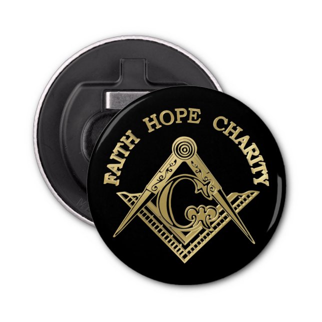 Masonsymbol Flasköppnare (Framsidan)