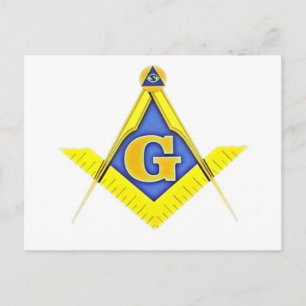 Masonsymbol Vykort