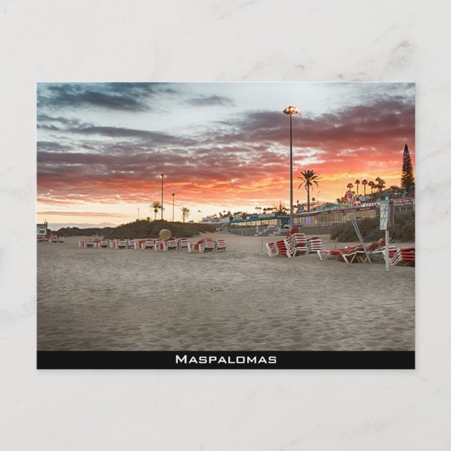 Maspalomas Beach Vykort (Framsida)