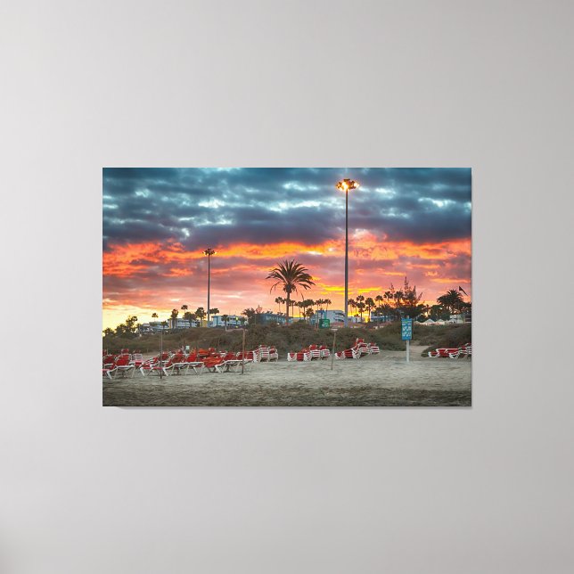 Maspalomas Sunset Canvastryck (Framsida)