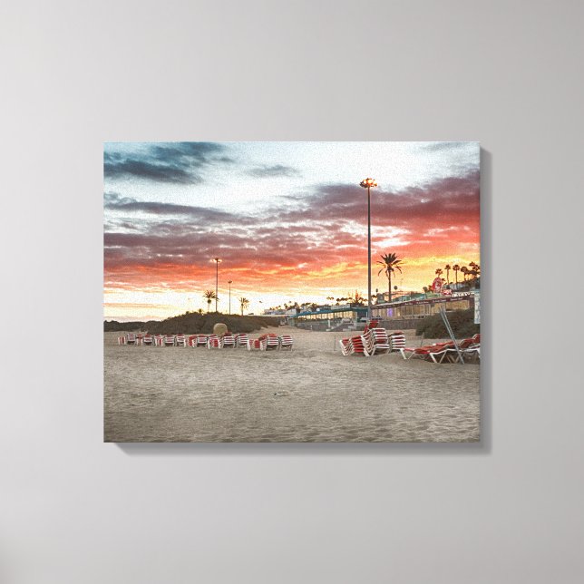 Maspalomas Sunset Canvastryck (Framsida)