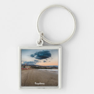 Maspalomas Sunset Fyrkantig Silverfärgad Nyckelring