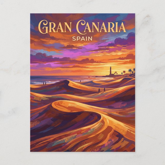 Maspalomasdynerna Spanien Vykort (Framsida)