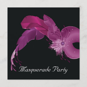 Masquarade party inbjudningar