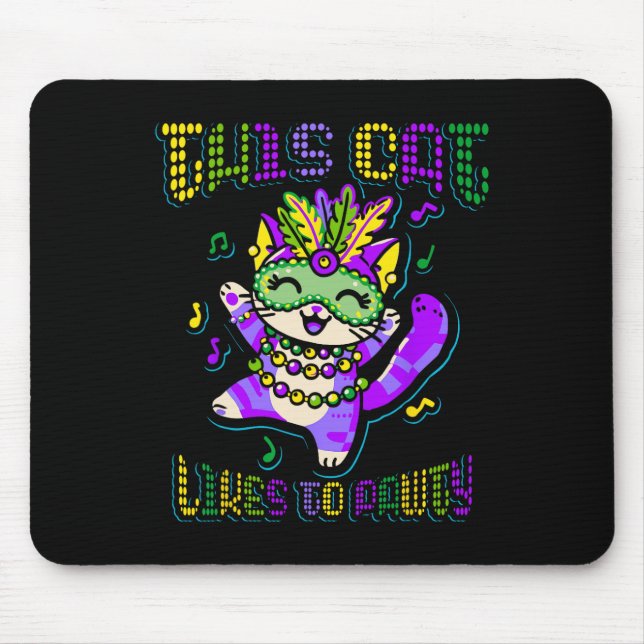Masque Mardi Apparel Costumes Mardi Gras Cat Musmatta (Framsidan)