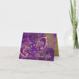 MasqueraBoll Mask Bröllop Tack Lila