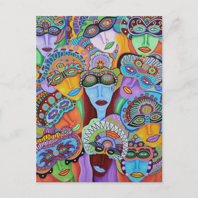 Masquerad 7 vykort (Framsida)