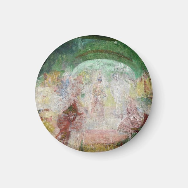 Masquerad av James Ensor (1889) Magnet (Framsidan)