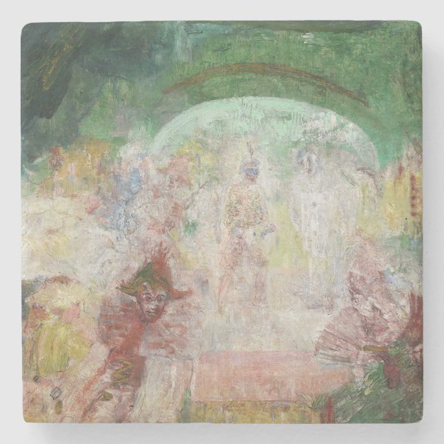 Masquerad av James Ensor (1889) Stenunderlägg (Framsidan)