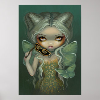 Masquerad av Moths ART PRINT butterfly rococo Poster