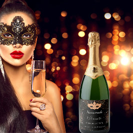 Masquerad Black guld glitter stoft födelsedagsfest