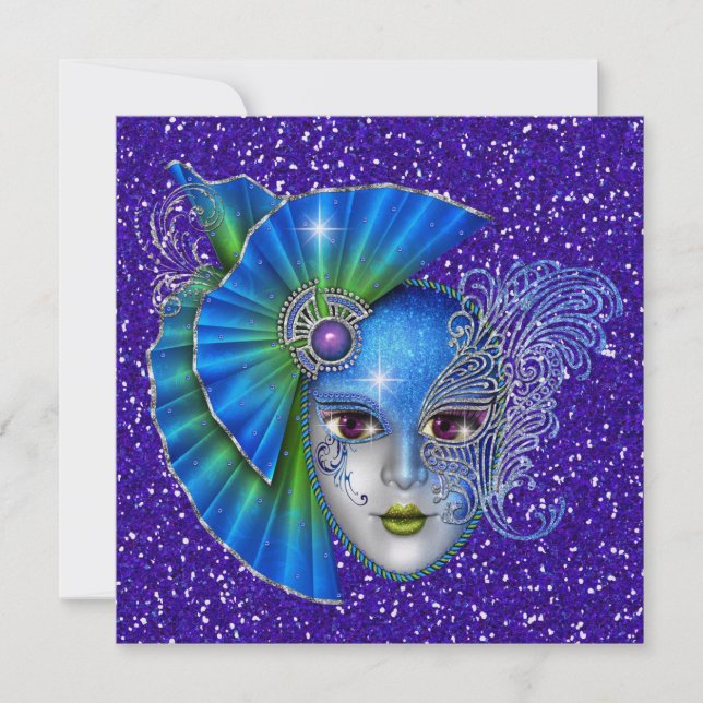 Masquerad - Costume Party-inbjudan av SRF Inbjudningar (Framsida)