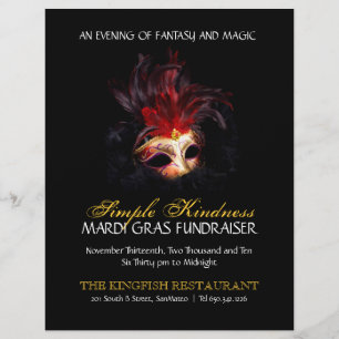 Masquerad Mardi Gras Flyer
