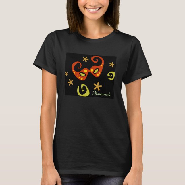 Masquerad Orange Moderskap överst T-shirt (Framsida)