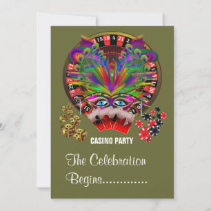 Masquerad Party Casino Inbjudningar