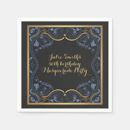 Masquerad Party maskerad boll födelsedag lyxurös Pappersservett