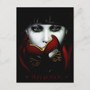Masquerad Vykort