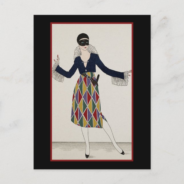 Masquerad Vykort (Framsida)