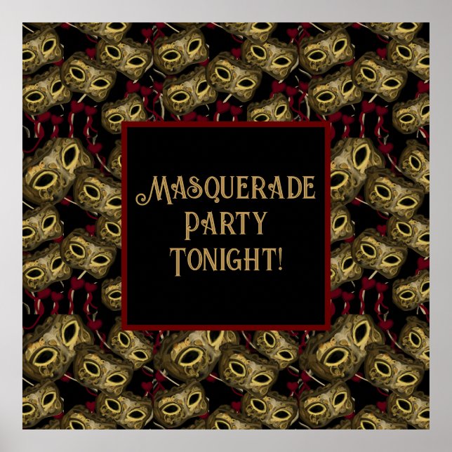 MASQUERADE ART POSTER (Framsidan)
