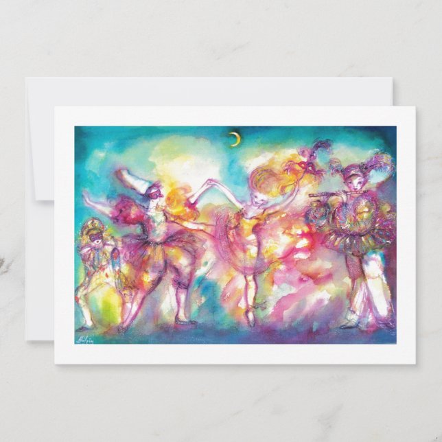 MASQUERADE BOLL, guld metallisk Meddelande (Framsida)