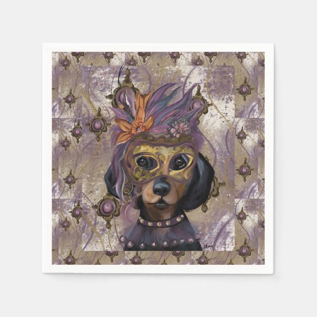 MASQUERADE DOXIE  KONST      PAPPERSSERVETT (Framsidan)