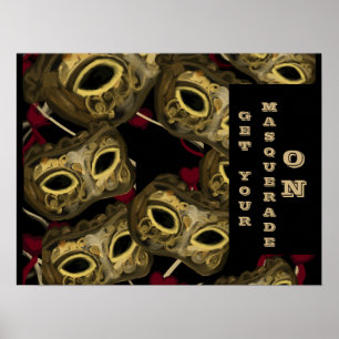 MASQUERADE KONST POSTER