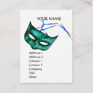 MASQUERADE PARTY linen Visitkort