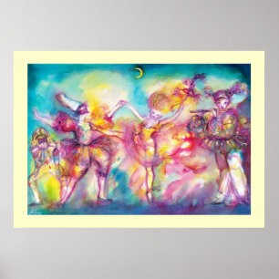 MASQUERADE PARTY,Mardi Gras Masks,Dance,Music Poster
