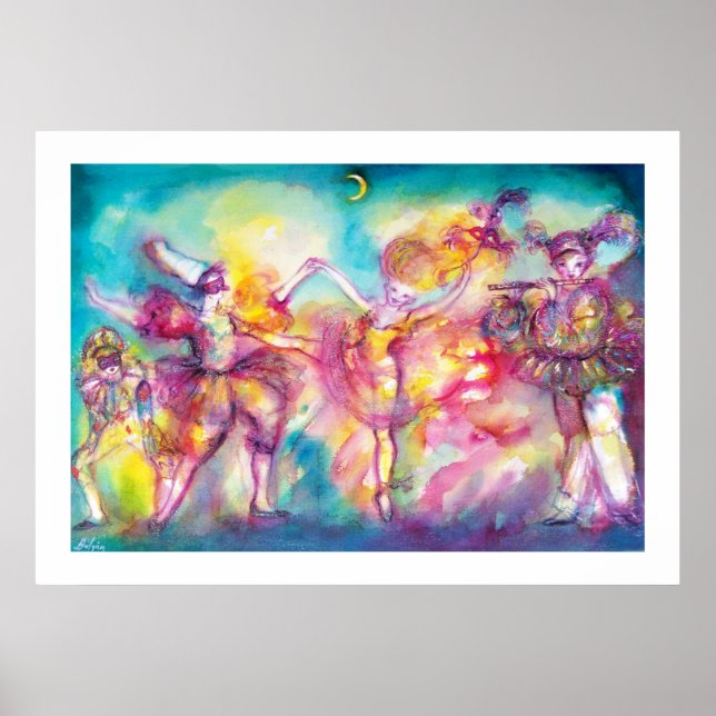 MASQUERADE PARTY,Mardi Gras Masks,Dance,Music Poster (Framsidan)