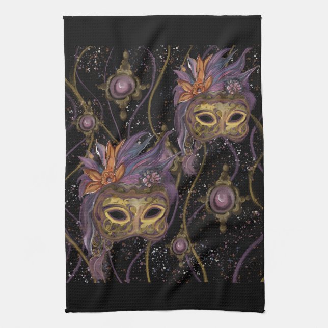 MASQUERADE VENICE  KONST      KÖKSHANDDUK (Vertikal)