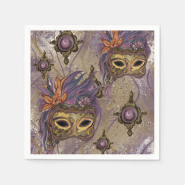 MASQUERADE VENICE KONST PAPPERSSERVETT