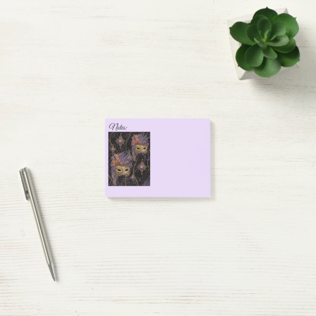 MASQUERADE VENICE  KONST      POST-IT BLOCK (Kontor)