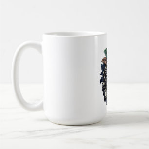 Masqueradmask T-shirt, Symmetrisk Filigrand Prem Kaffemugg