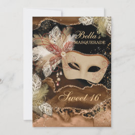 MasqueraFödelsedagsfest inbjudan