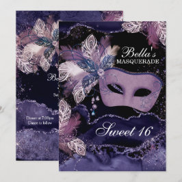 MasqueraFödelsedagsfest inbjudan