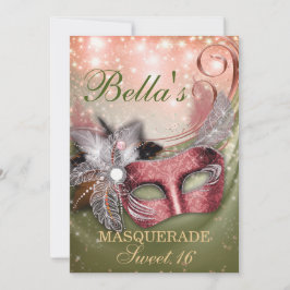 MasqueraFödelsedagsfest inbjudan