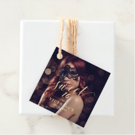 Masquerafoto Sweet 16 Birthday Gåvor Etiketter