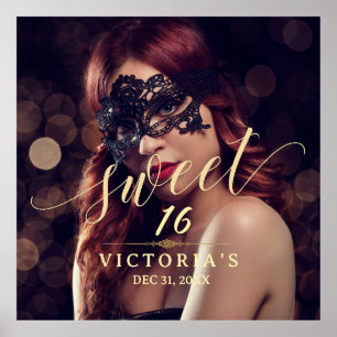 Masquerafoto Sweet 16 Birthday Poster