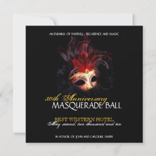 Masquerainbjudan Inbjudningar